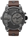 Diesel DZ7258 Little Daddy SBA Men's Watch - Grey Dial & Brown Leather Strap