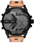 Diesel DZ7406 Mr. Daddy 2.0 Chronograph Men's Watch - Grey Dial & Brown Leather Strap