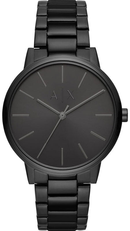 Armani Exchange Cayde AX2701 Men's Analog Watch - Black Dial with Black Stainless Steel Strap