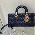 DIOR MEDIUM LADY D-JOY 26 BLACK LAMBSKIN