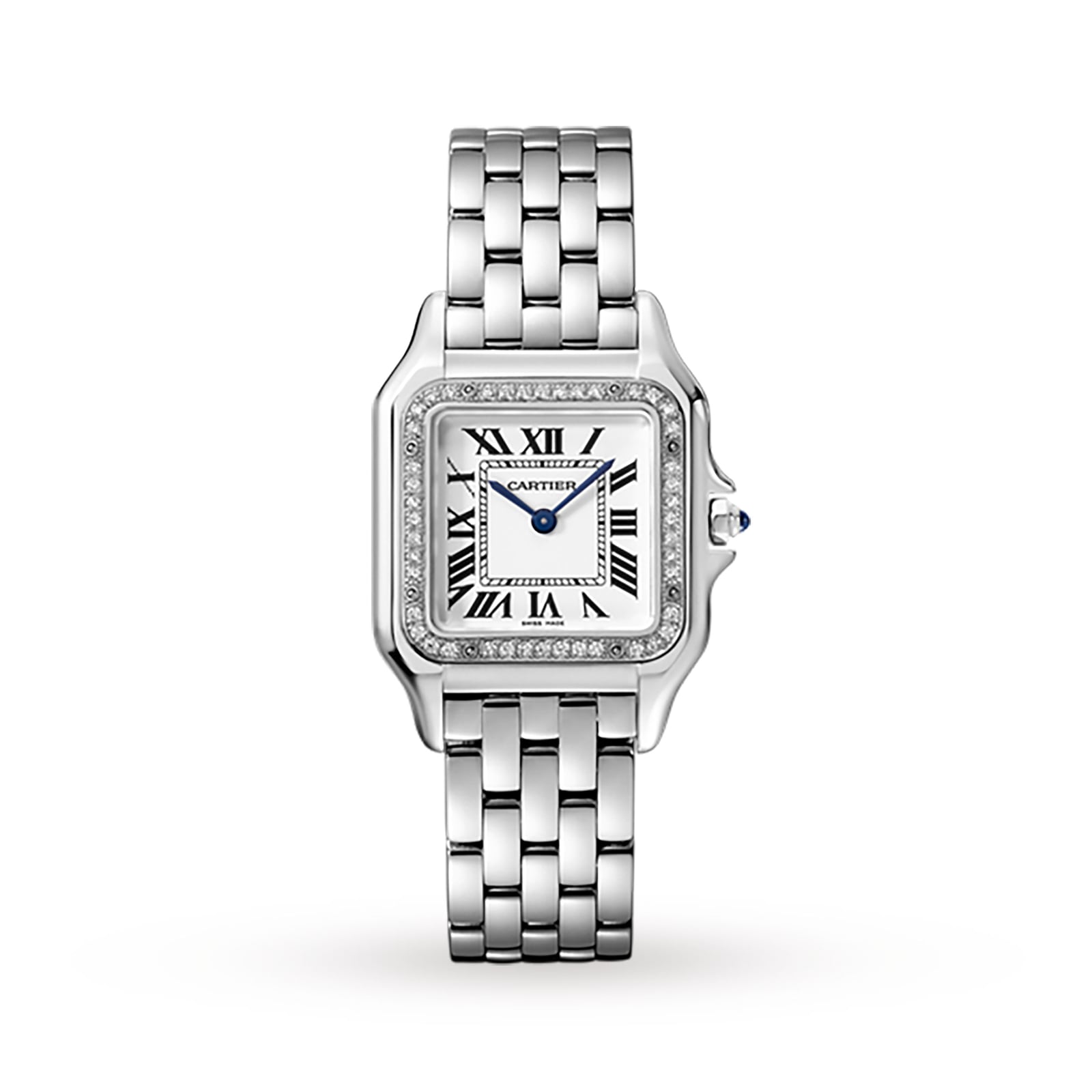 Panthère de Cartier Medium Model Watch - 27mm, Steel, Silver Dial, Ref. W4PN0008