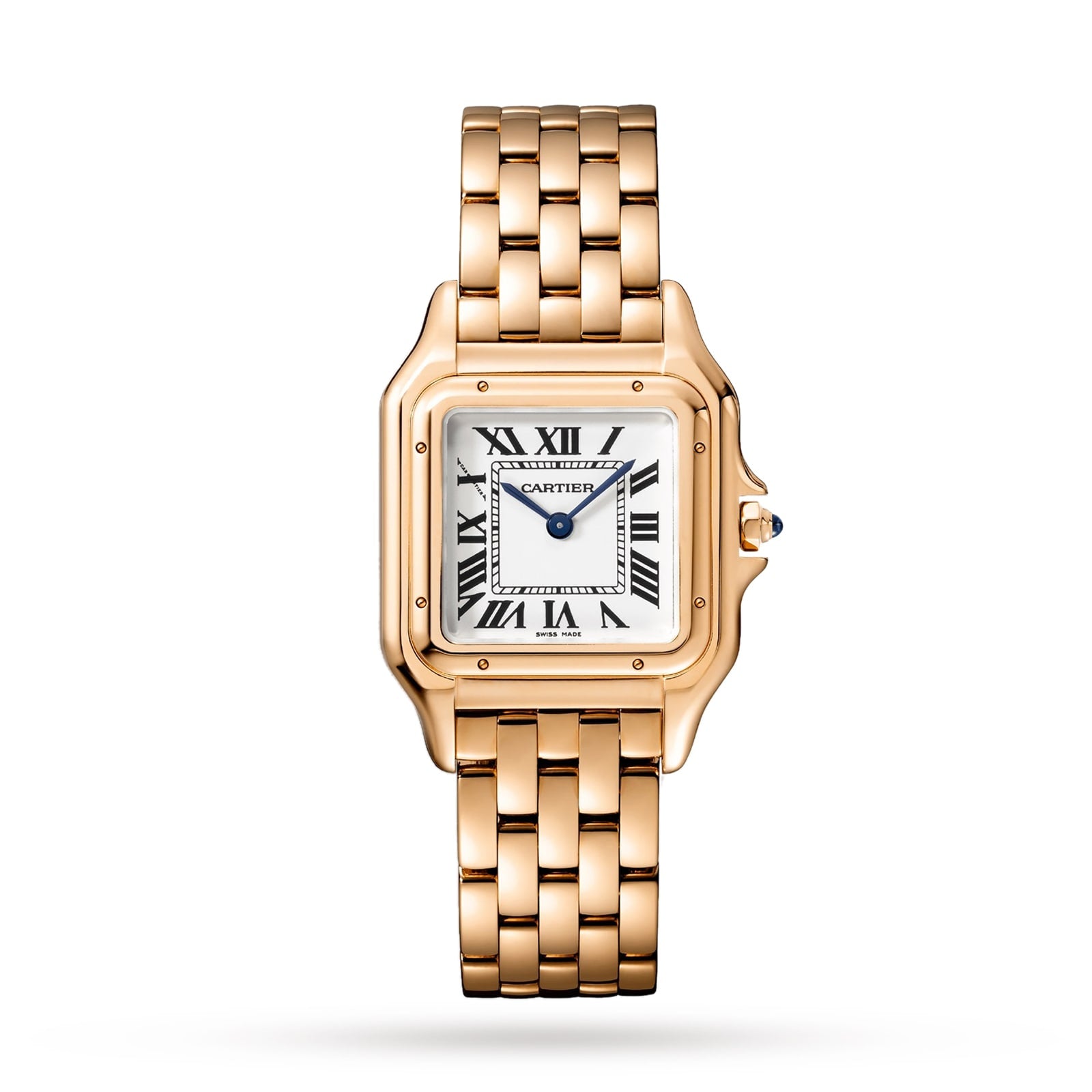 Panthère de Cartier Medium Model Watch - 27mm, 18K Rose Gold, Silver Dial, Ref. WGPN0007