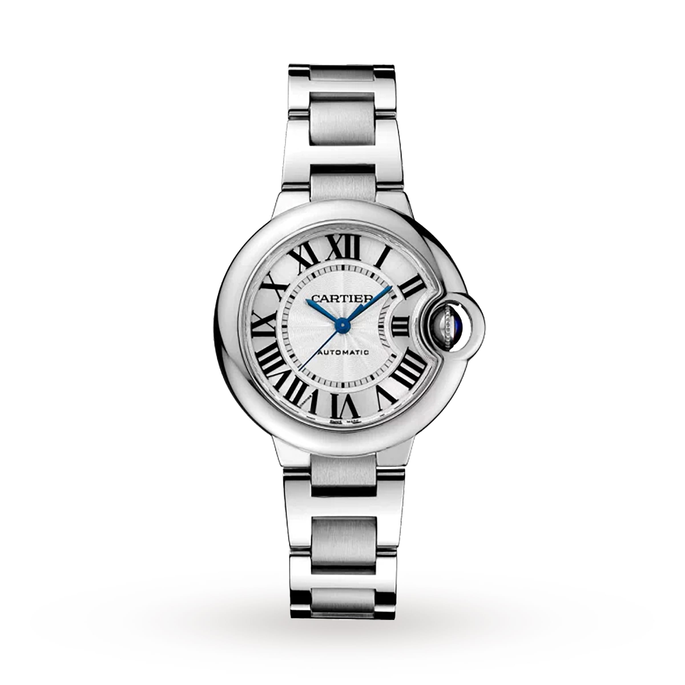 Ballon Bleu de Cartier 33 Watch - 33mm, Steel, Silver Dial, Ref. WSBB0044