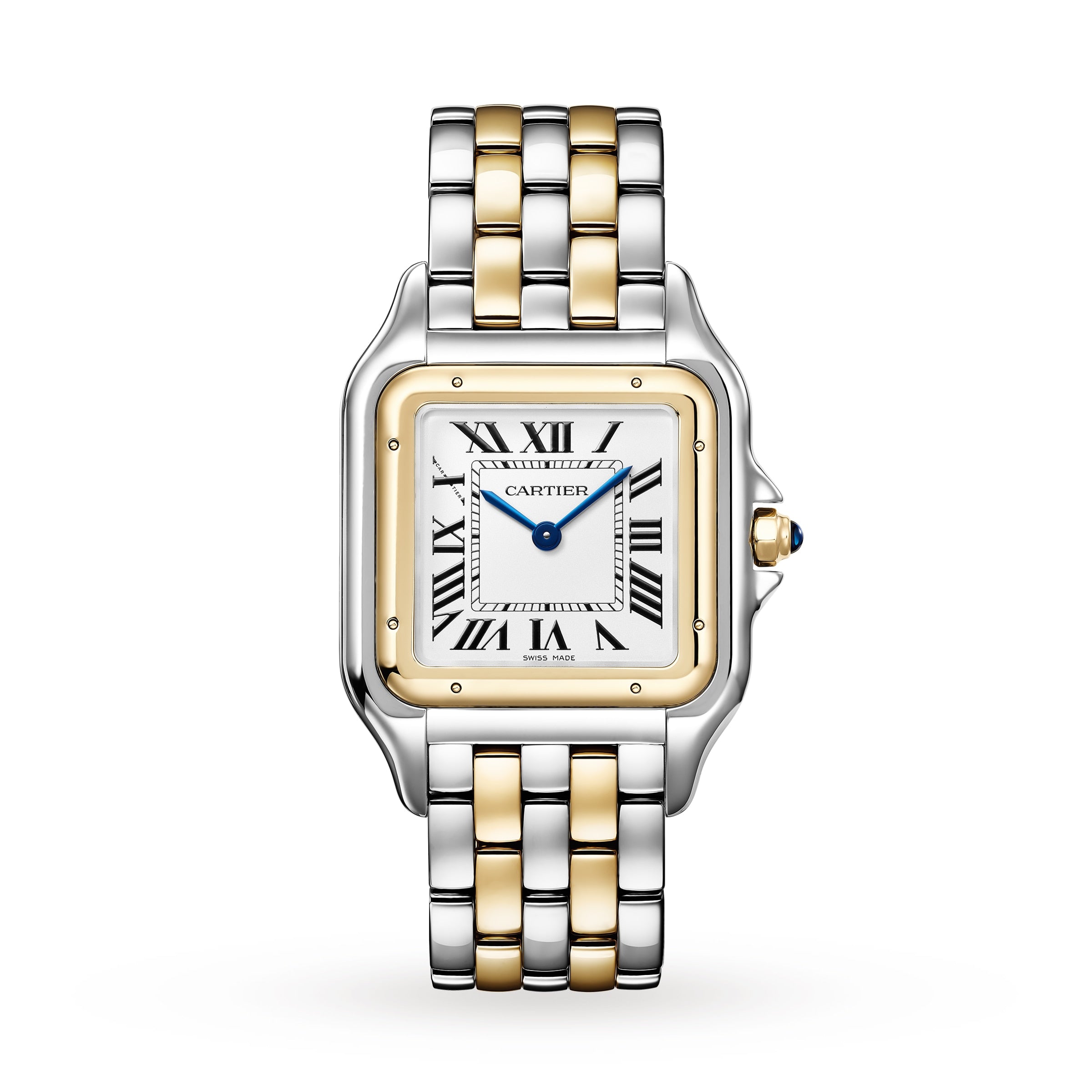 Panthère de Cartier Large Model Watch - 31mm, Two - Tone Steel & 18K Yellow Gold, White Dial