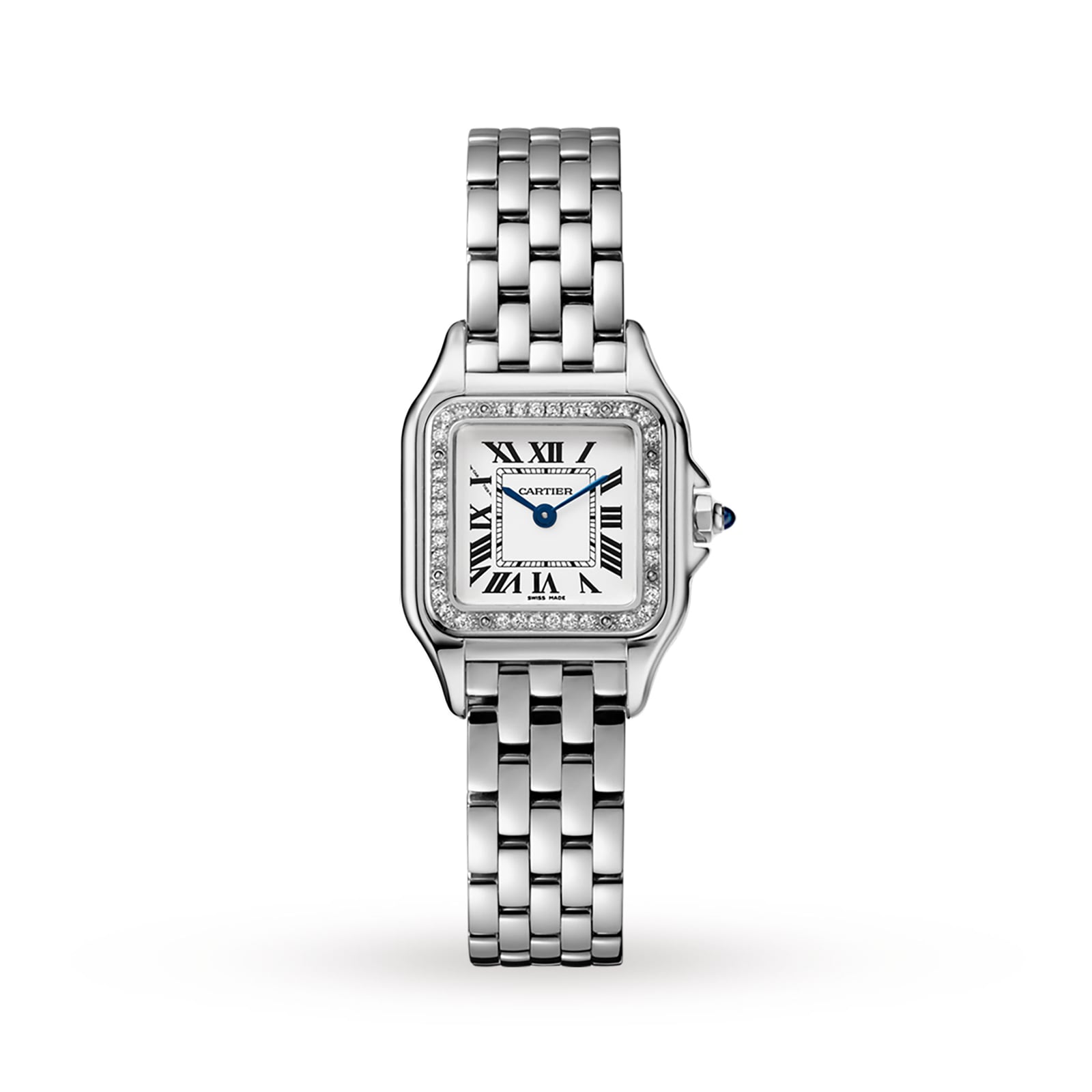 Panthère de Cartier Small Model Watch - 23mm, Steel, Silver Dial, Ref. W4PN0016