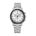 Omega Speedmaster Moonwatch Professional Chronograph Sapphire 42mm Watch - White on Bracelet