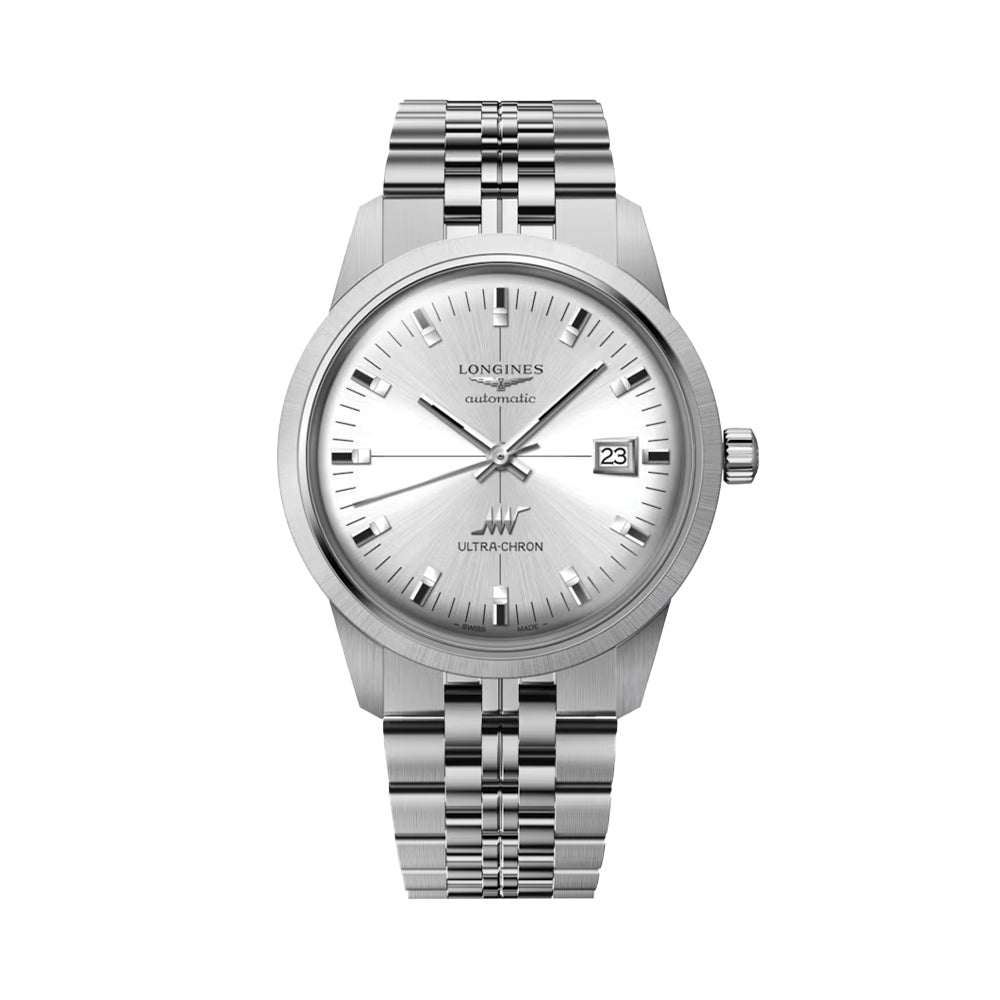 Longines Ultra Watch - Chron Classic 40mm - Silver on Bracelet