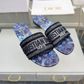 DIOR CD Mule Dway Slide 10mm Multi-motifs Style 72