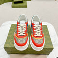 GUCCI TRAINER LIGHT BROWN AND CANDY CALFSKIN