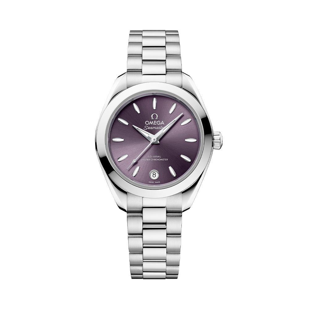 Omega Seamaster Aqua Terra 150M 30mm Watch - Purple on Bracelet
