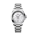Longines Conquest 34mm Watch - White, Mother - of - Pearl w/Diamonds on Bracelet