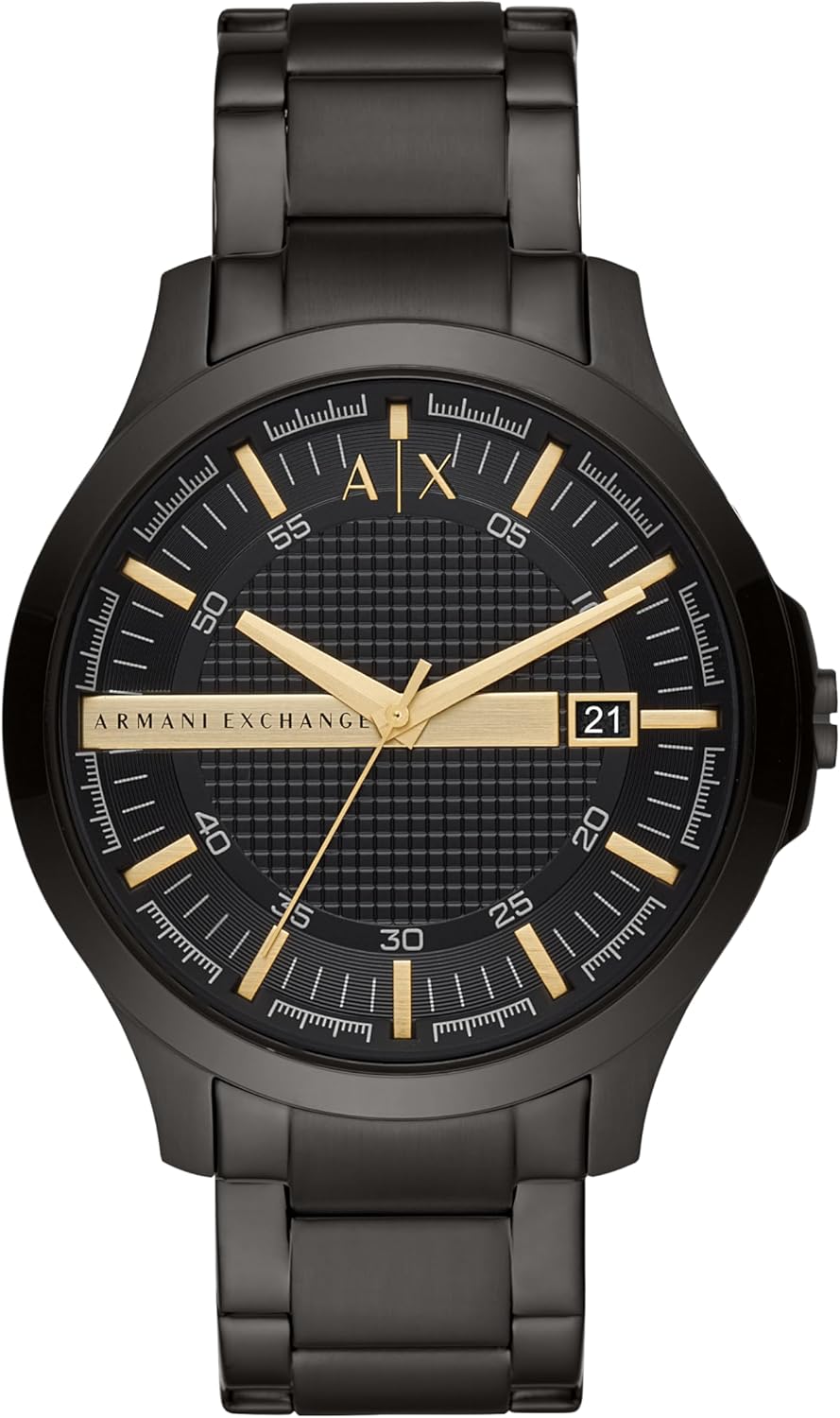 Armani Exchange Hampton AX2413 Men's Chronograph Watch - Black Dial with Black Stainless Steel Strap