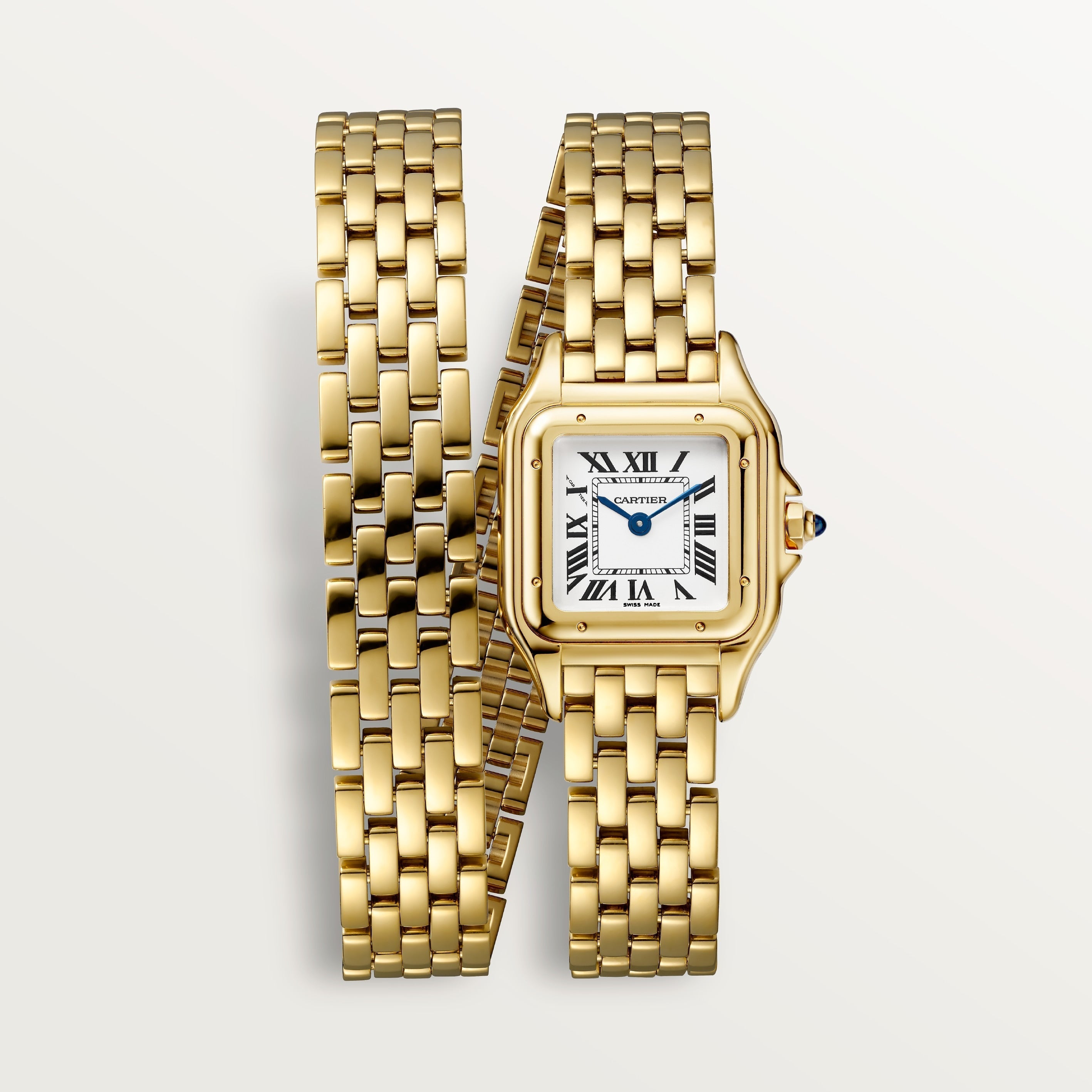 Panthère de Cartier Small Model Watch - 22mm, 18K Yellow Gold, White Dial, Ref. WGPN0046