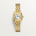 Panthère de Cartier Mini Model Watch - 19mm, 18K Yellow Gold, Silver Dial, Ref. WGPN0048
