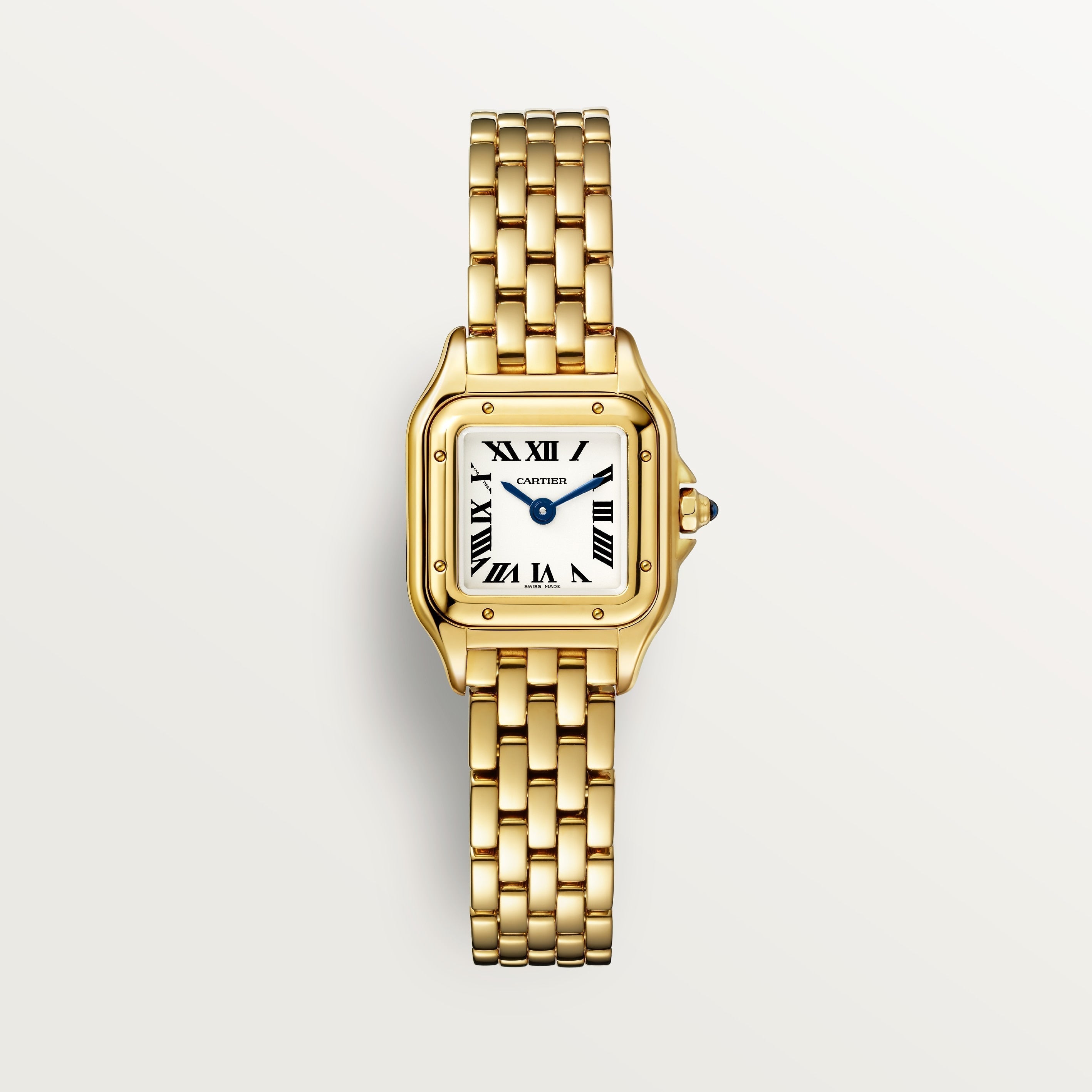 Panthère de Cartier Mini Model Watch - 19mm, 18K Yellow Gold, Silver Dial, Ref. WGPN0048