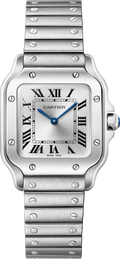 Santos De Cartier Watch - 27mm, Steel, Silver Dial