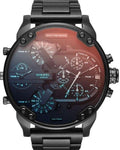 Diesel DZ7395 Mr. Daddy 2.0 Chronograph Men's Watch - Black Dial & Black Stainless Steel Strap