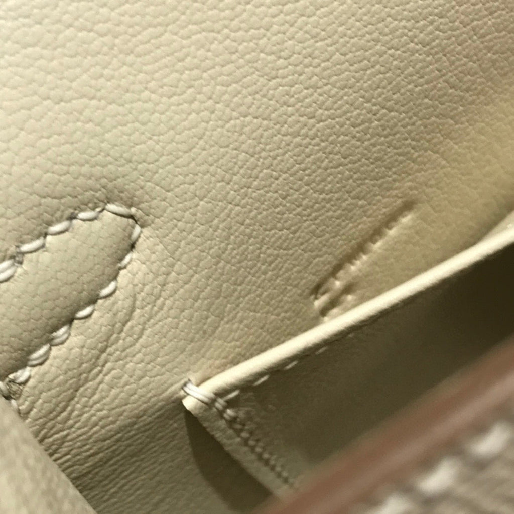 HERMES KELLY MINI 20 WHITE EPSOM GOLD HARDWARE