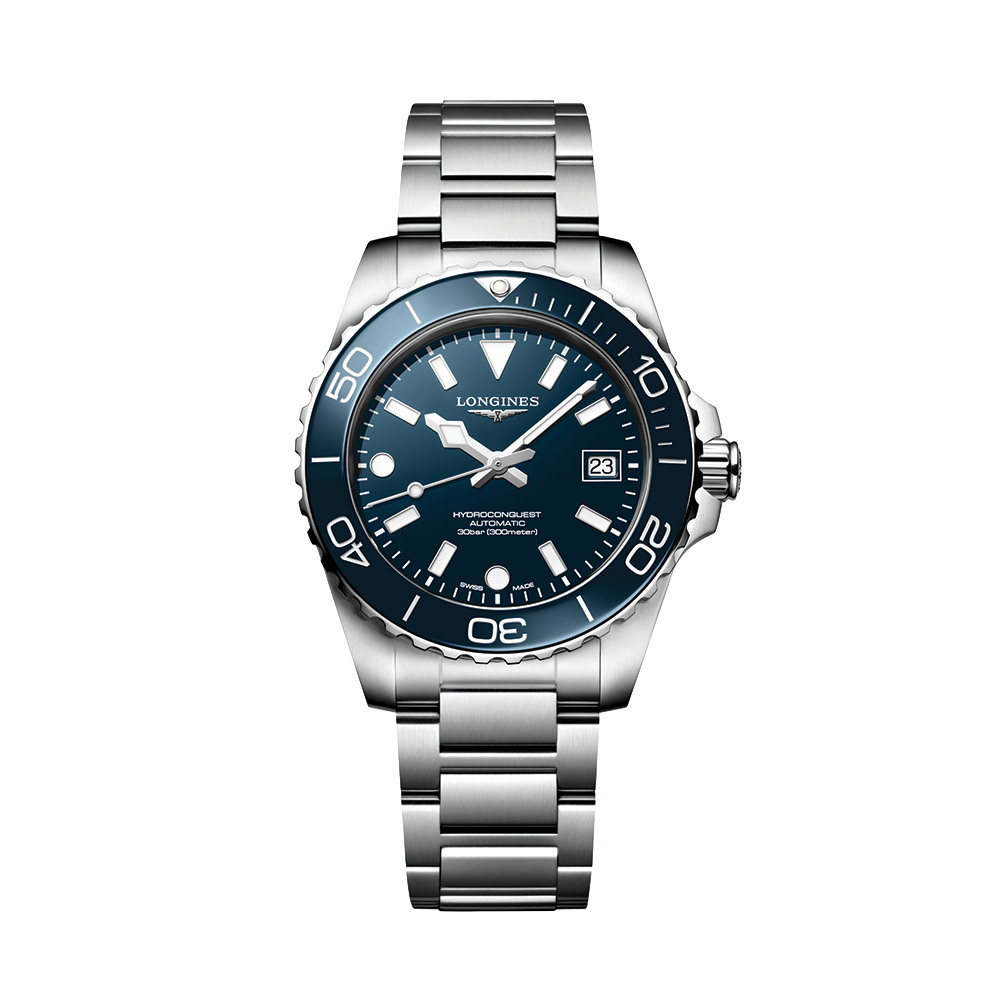 Longines HydroConquest 39mm Watch - Blue on Bracelet
