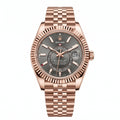 Rolex Sky Watch - Dweller 326935 Everose Gold "Grey Dial" Jubilee
