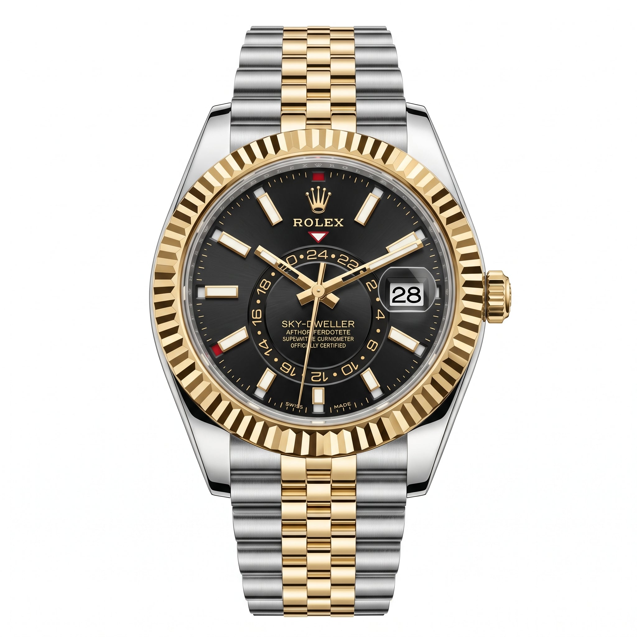 Rolex Sky Watch - Dweller 336933 Oystersteel & Yellow Gold "Black Dial"