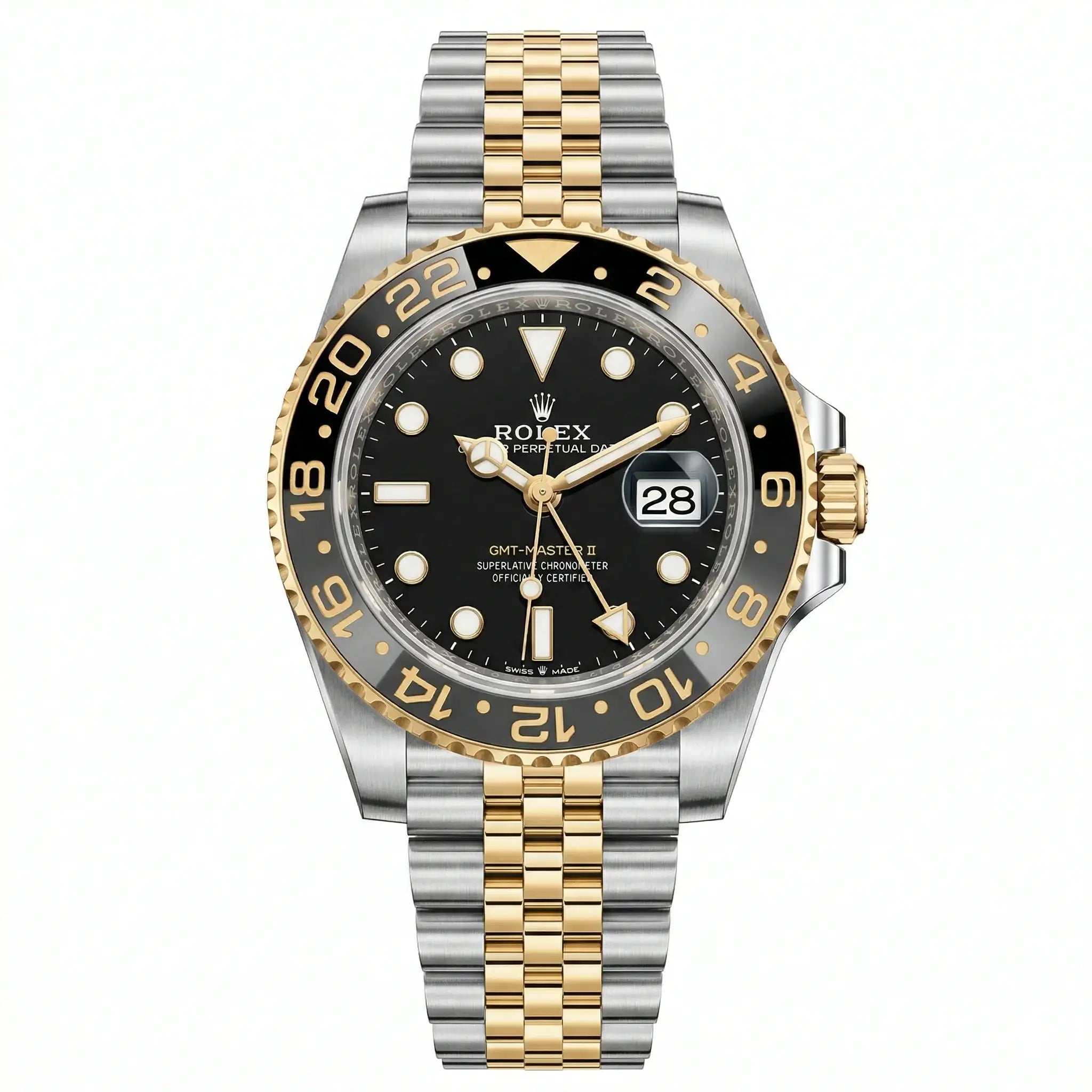 Rolex GMT Watch - Master II 126713GRNR Oystersteel & Yellow Gold