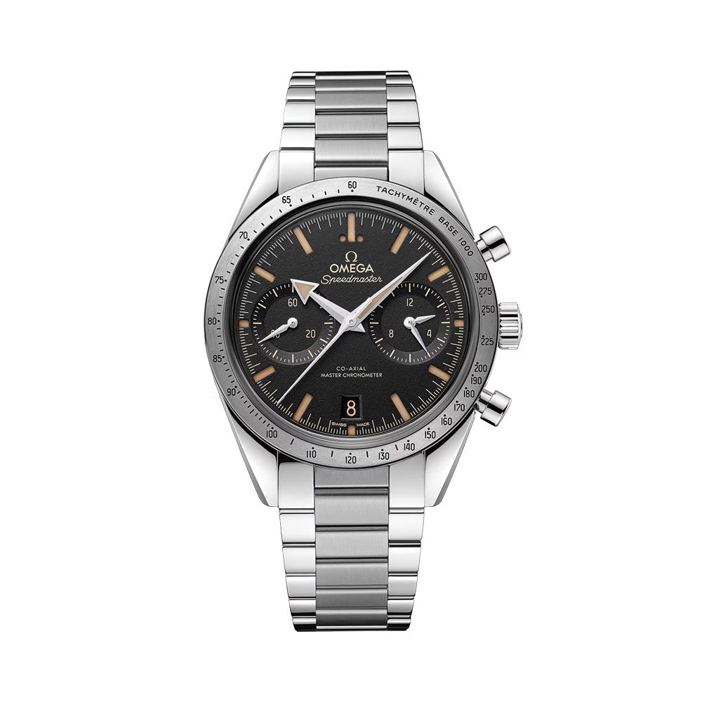 Omega Speedmaster '57 Chronograph 40.5mm Watch - Black on Bracelet