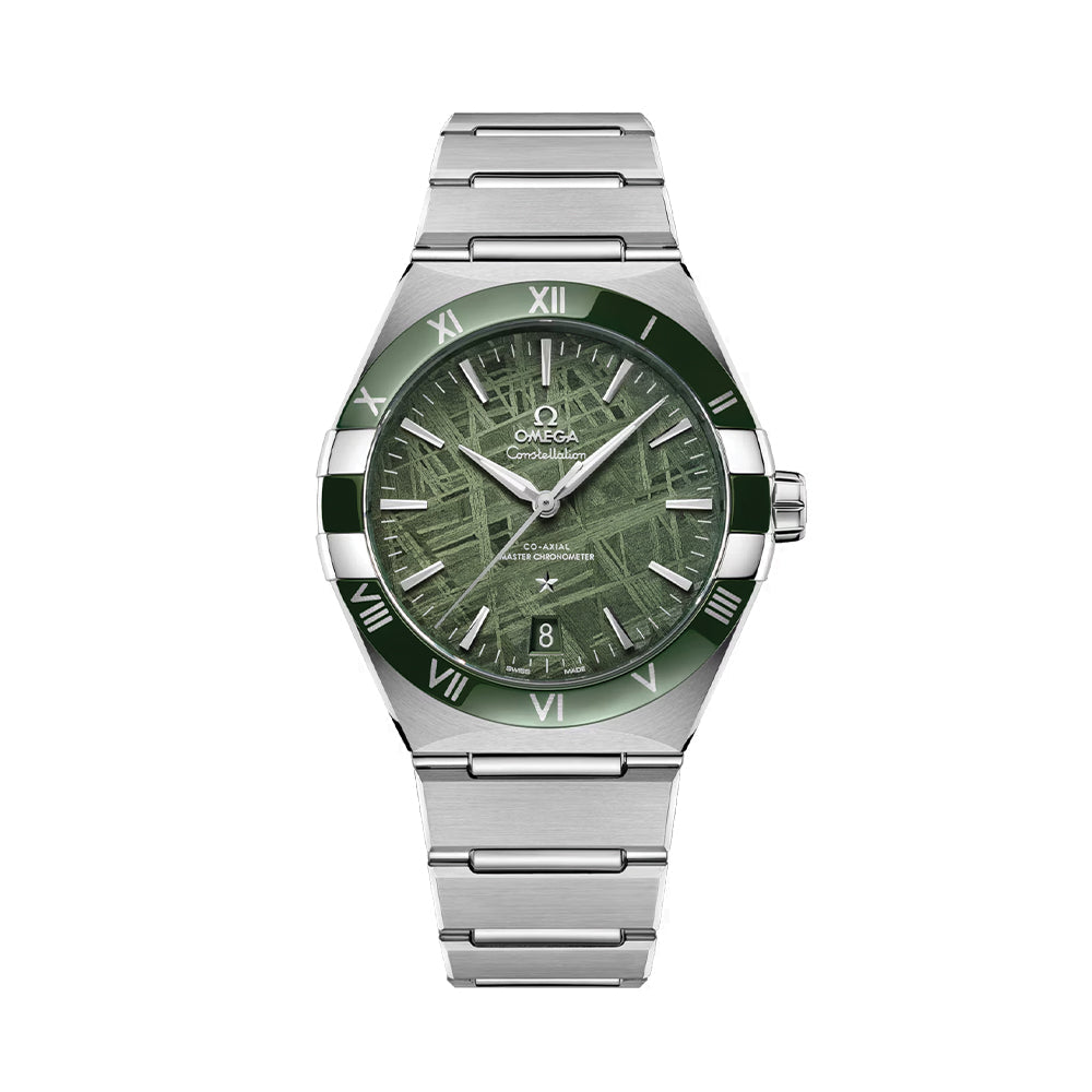 Omega Constellation 41mm Watch - Green Meteorite on Bracelet