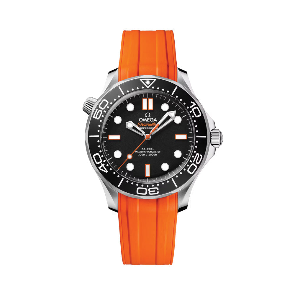 Omega Seamaster Diver 300M 42mm Watch - Black on Rubber Strap