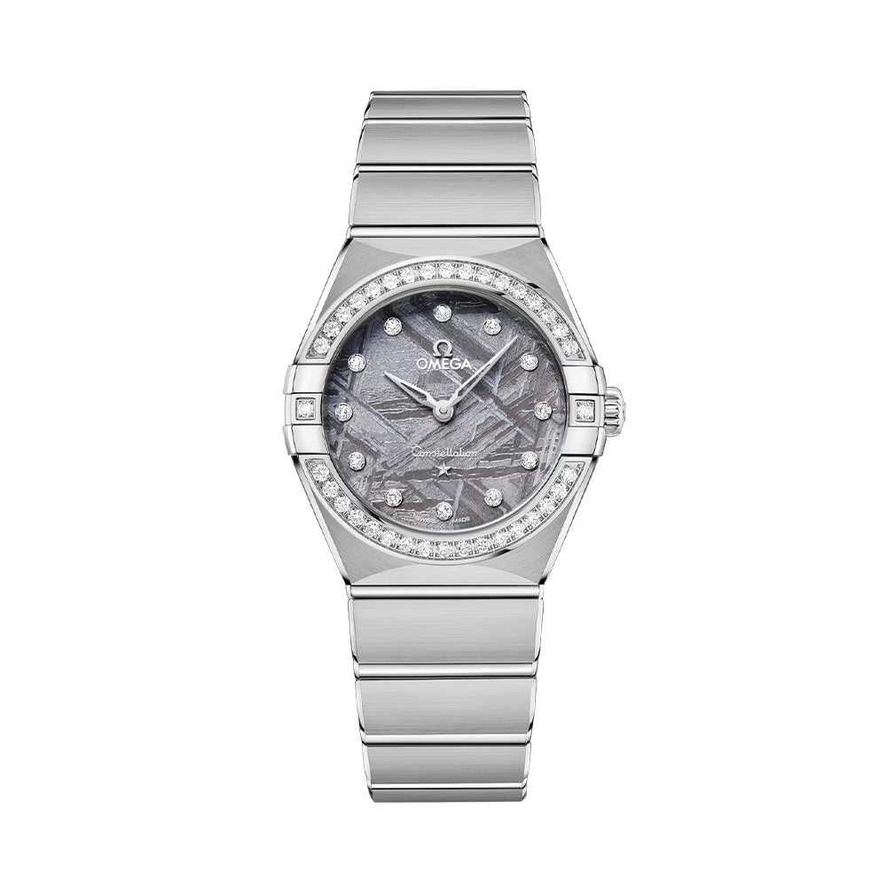 Omega Constellation Diamonds Quartz 28mm Watch - Lavender Meteorite on Bracelet