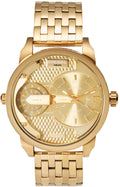 Diesel DZ7306 Mini Daddy Chronograph Men's Watch - Gold Dial & Gold Stainless Steel Strap