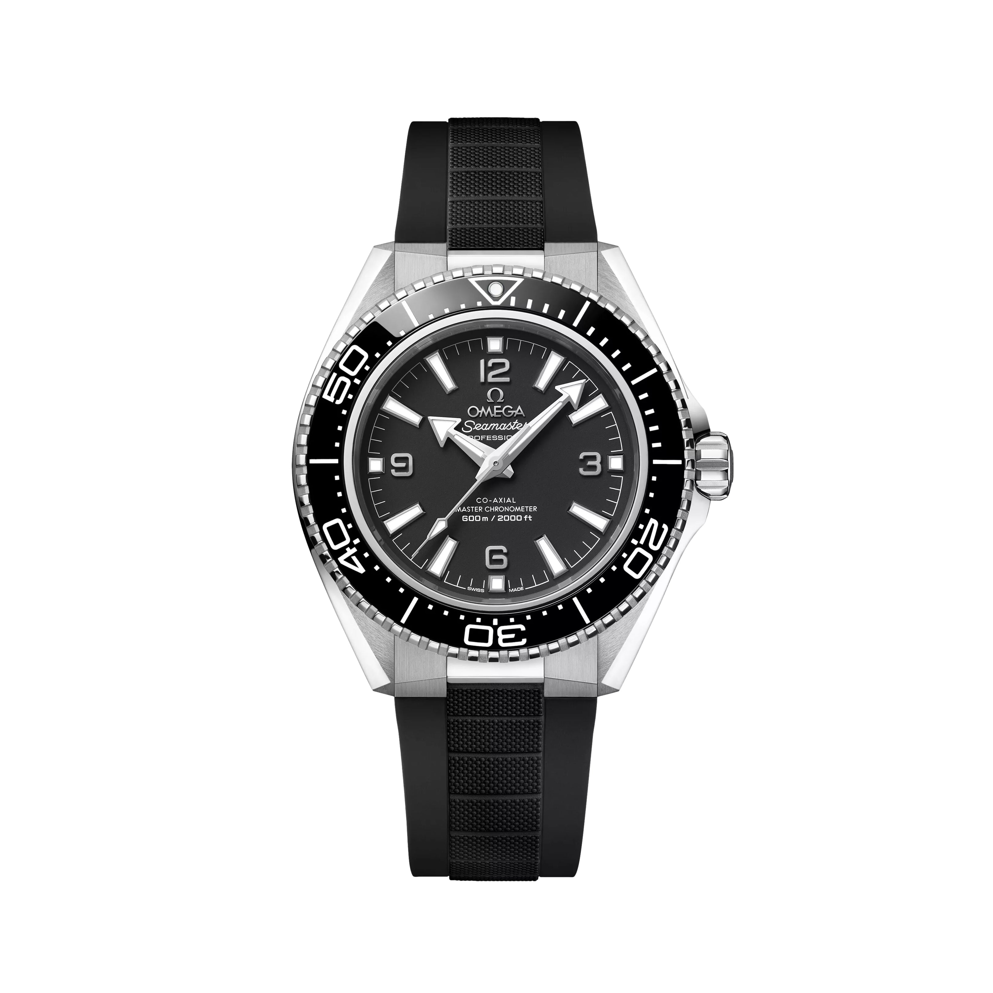 Omega Seamaster Planet Ocean 600M 42mm Watch - Black on Rubber Strap