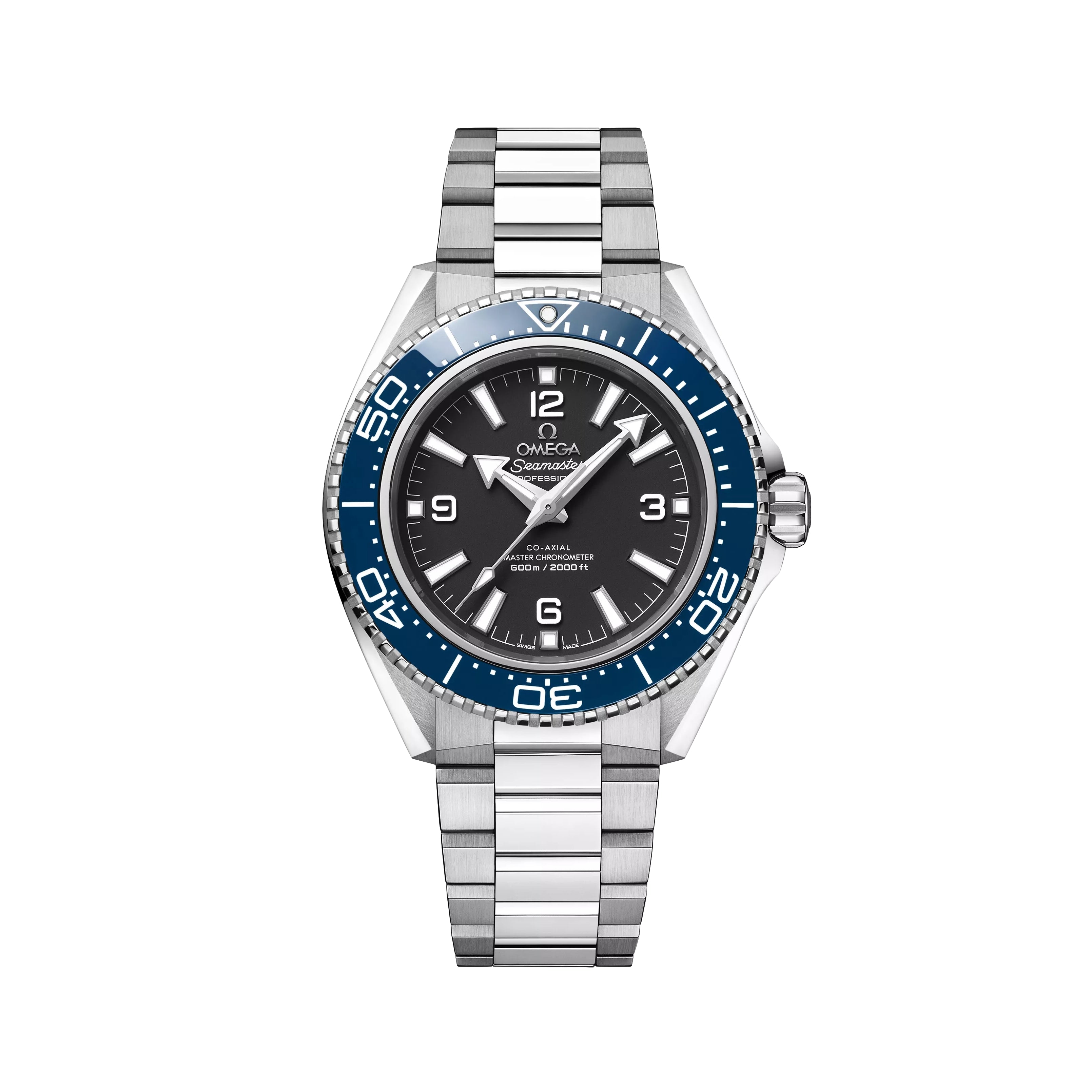Omega Seamaster Planet Ocean 600M 42mm Watch - Black and Blue on Bracelet