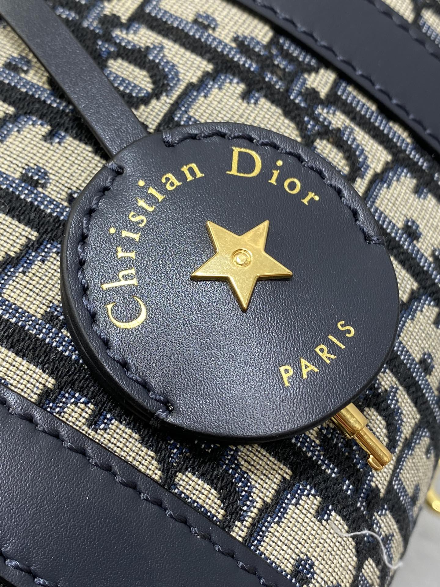 DIOR GROOVE 20 BAG IN BLACK MIX BEIGE OBLIQUE MONOGRAM JACQUARD