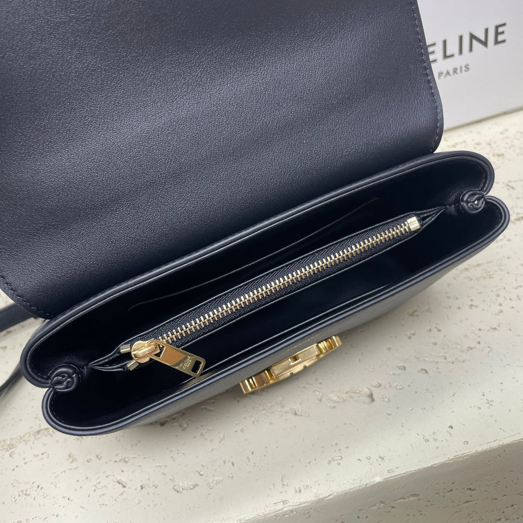 CELINE NINO TEEN 20 BAG IN BLACK SOLF CALFSKIN