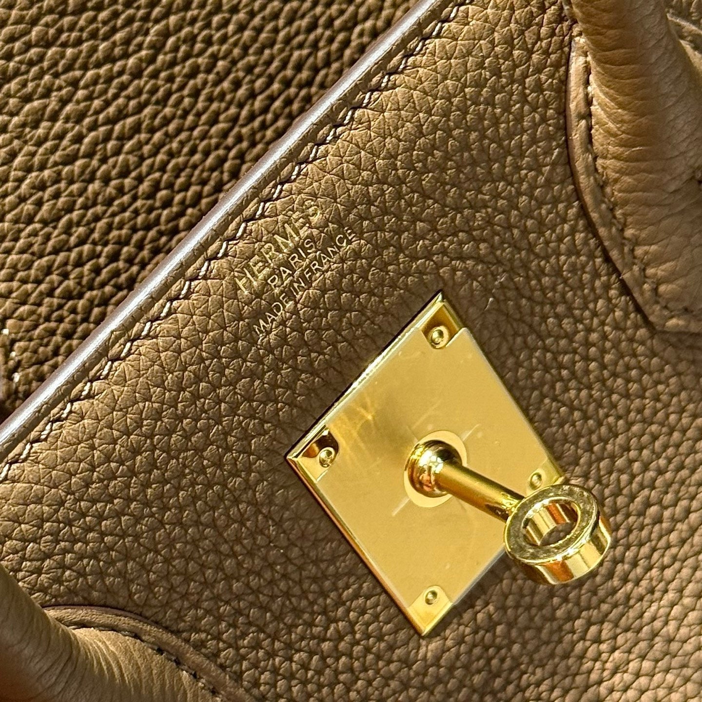 HERMES 25S  BIRKIN 30 IN DARK BROWN CALFSKIN GOLD HARDWARE