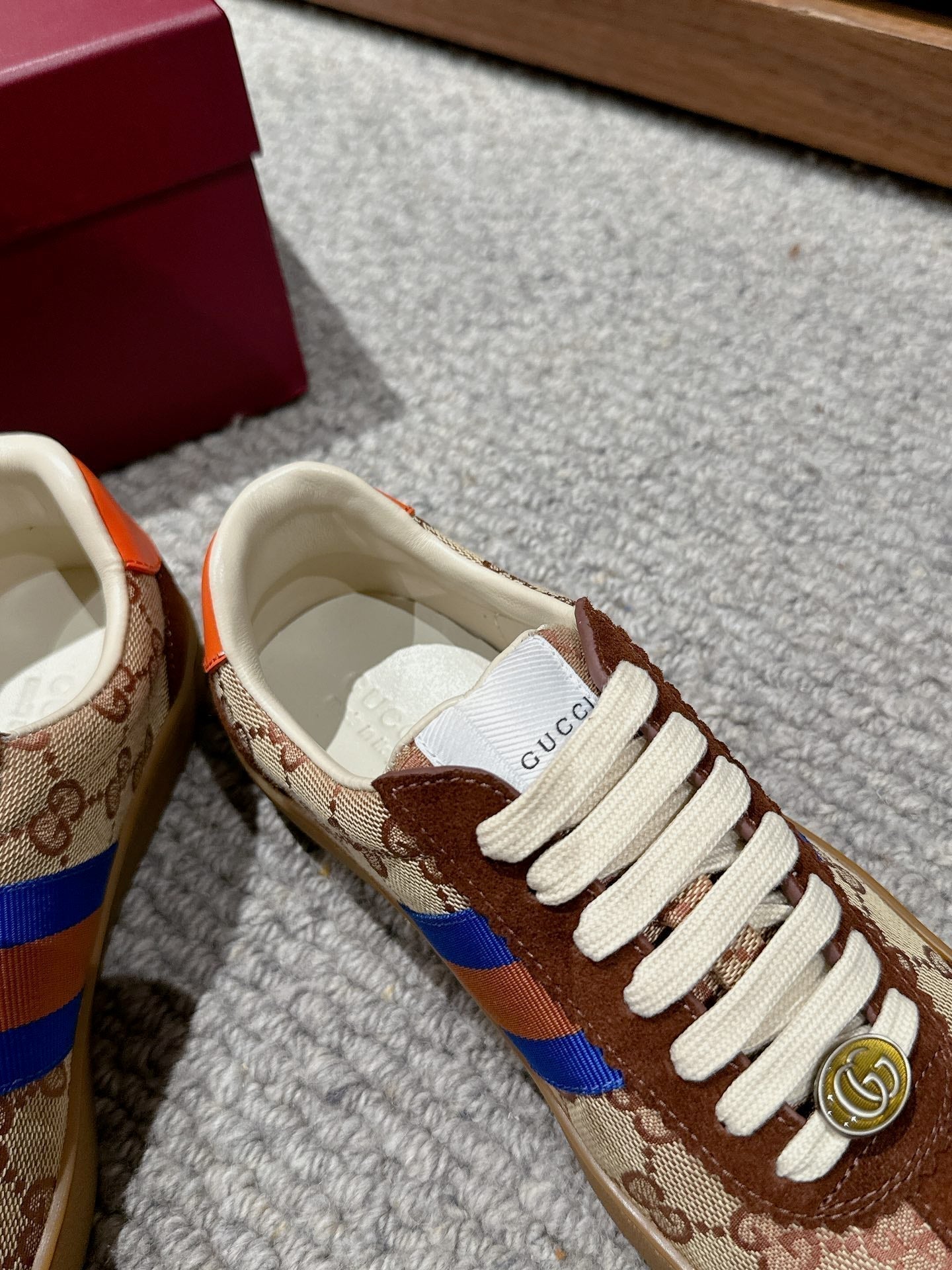 GUCCI & ADIDAS GAZELLE SNEAKER BROWN SUEDE