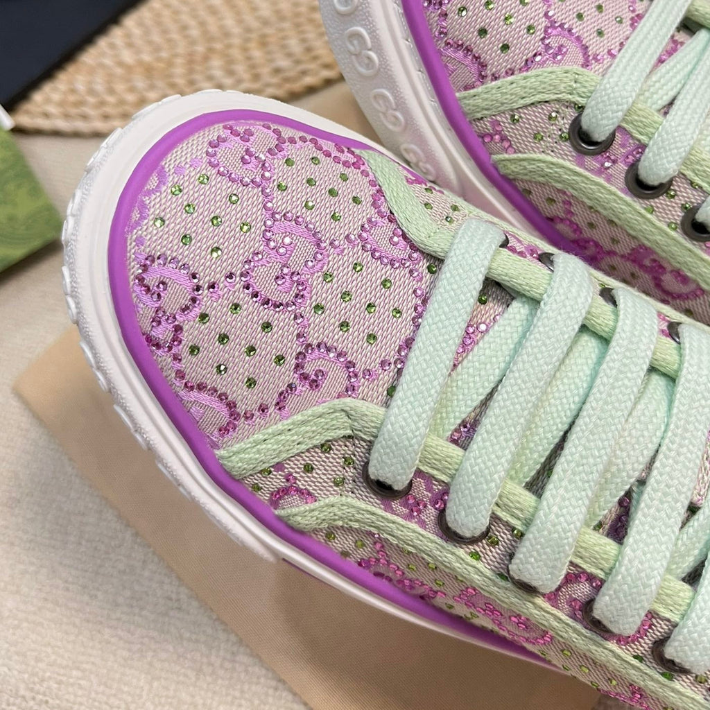 GUCCI Sneaker Tennis 1977 White Bright Purple