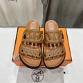 HERMES EXTRA SANDAL CARAMEL CALFSKIN