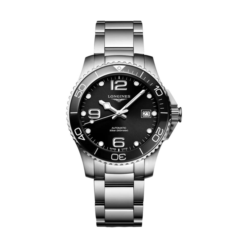 Longines HydroConquest 39mm Watch - Black on Bracelet
