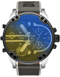 Diesel DZ7429 Mr. Daddy 2.0 Chronograph Men's Watch - Black Dial & Grey Nylon Strap