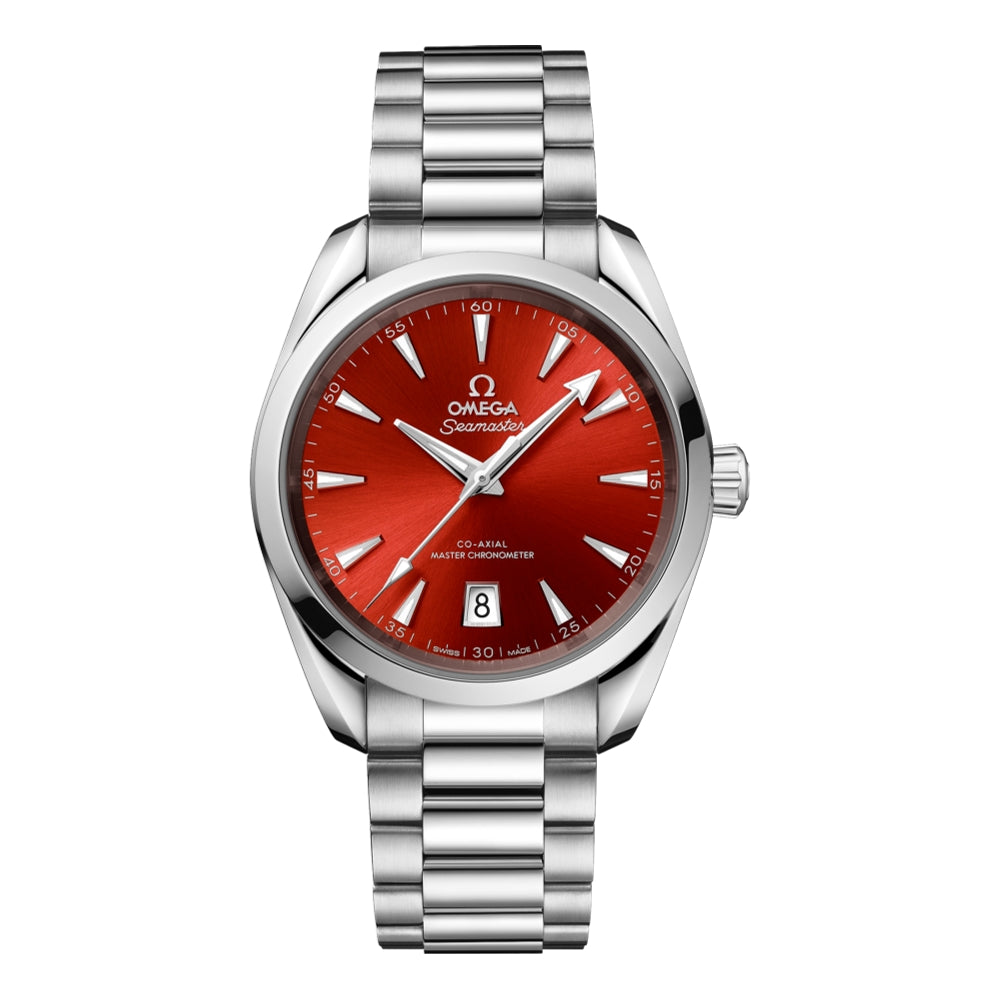Omega Seamaster Aqua Terra Shades 150M 38mm Watch - Terracotta Red on Bracelet
