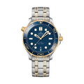 Omega Seamaster Diver 300M Steel Gold 42mm Watch - Blue on Bracelet
