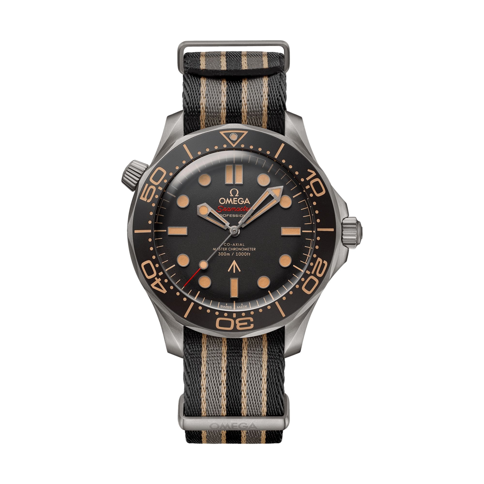 Omega Seamaster Diver 300M 007 Edition 42mm Watch - Brown on Fabric Strap