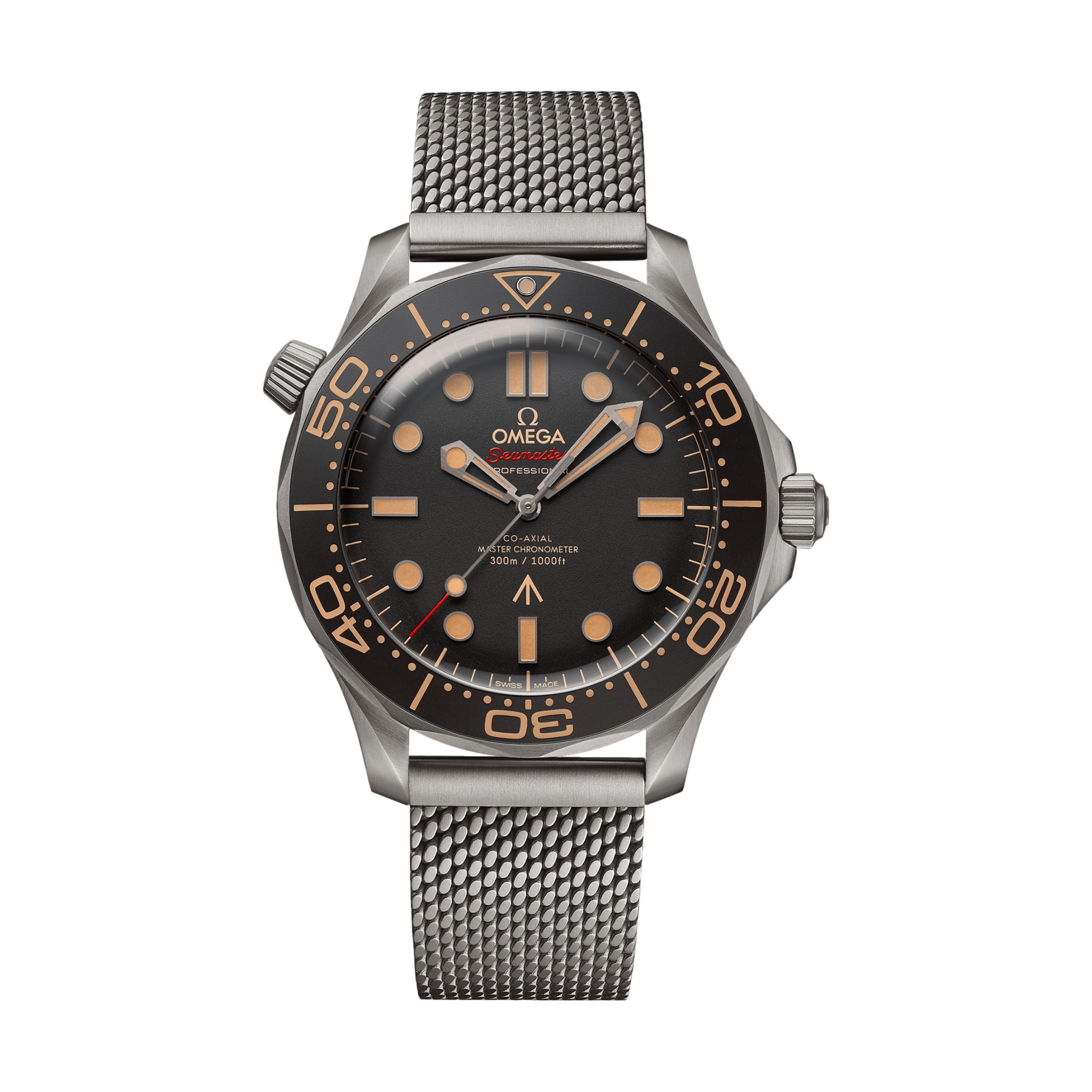 Omega Seamaster Diver 300M 007 Edition Titanium 42mm Watch - Brown on Bracelet
