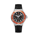 Omega Seamaster Planet Ocean 600M 42mm Watch - Black and Orange on Black Rubber Strap