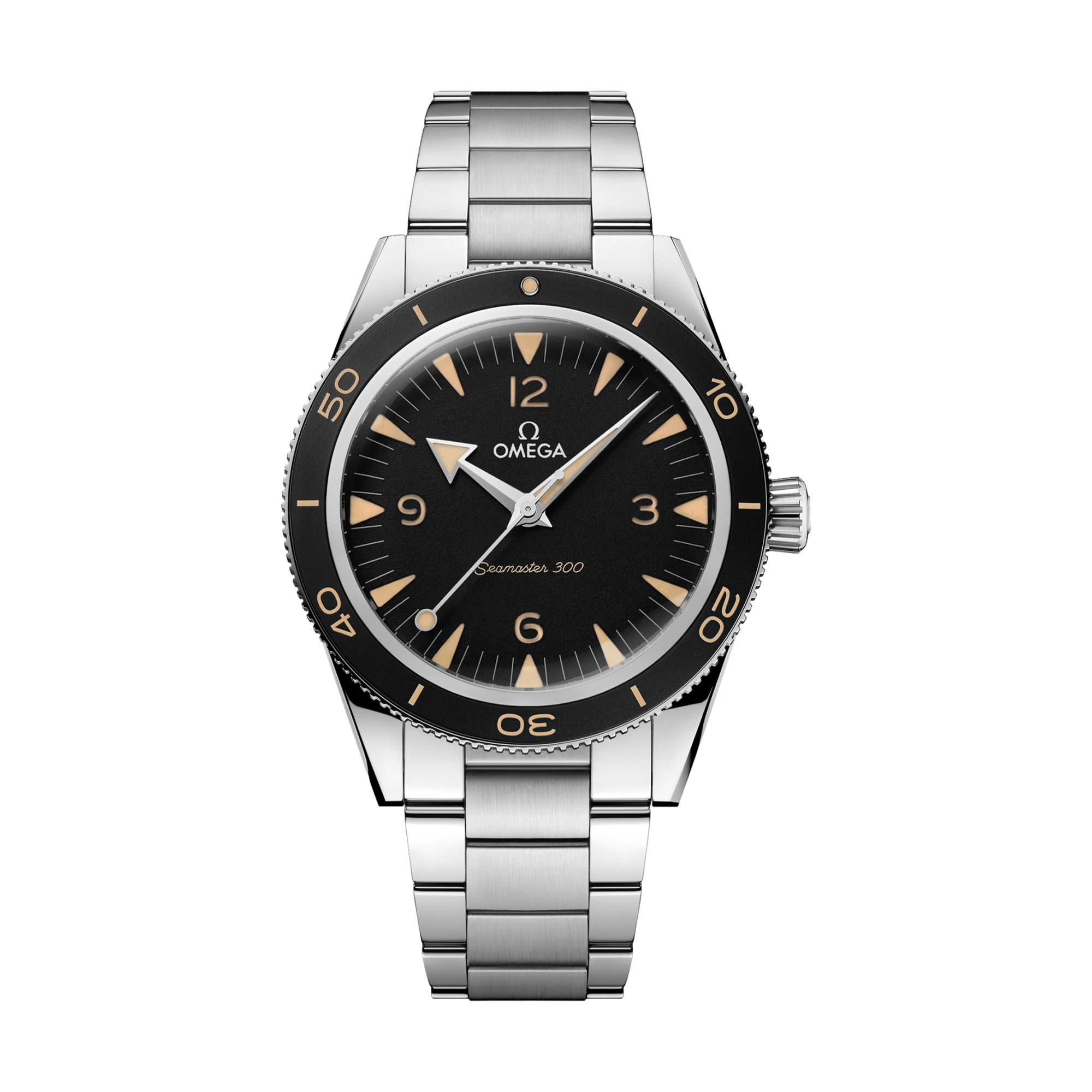 Omega Seamaster 300 41mm Watch - Black on Bracelet