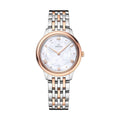 Omega De Ville Prestige Quartz Steel and Sedna Gold 30mm Watch - White, Mother - of - Pearl on Bracelet