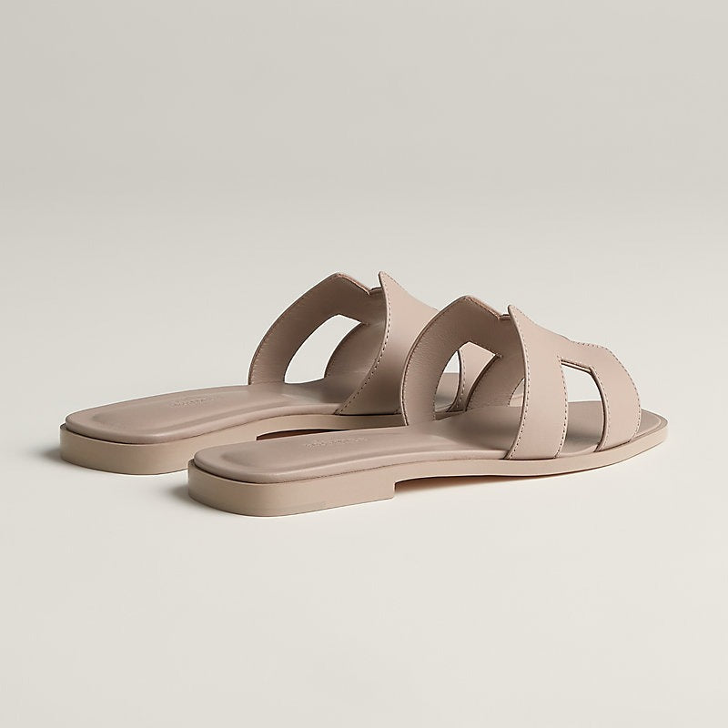 HERMES 0RAN SANDAL BEIGE MASTIC