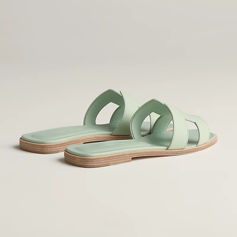 HERMES 0RAN SANDAL VERT JADE